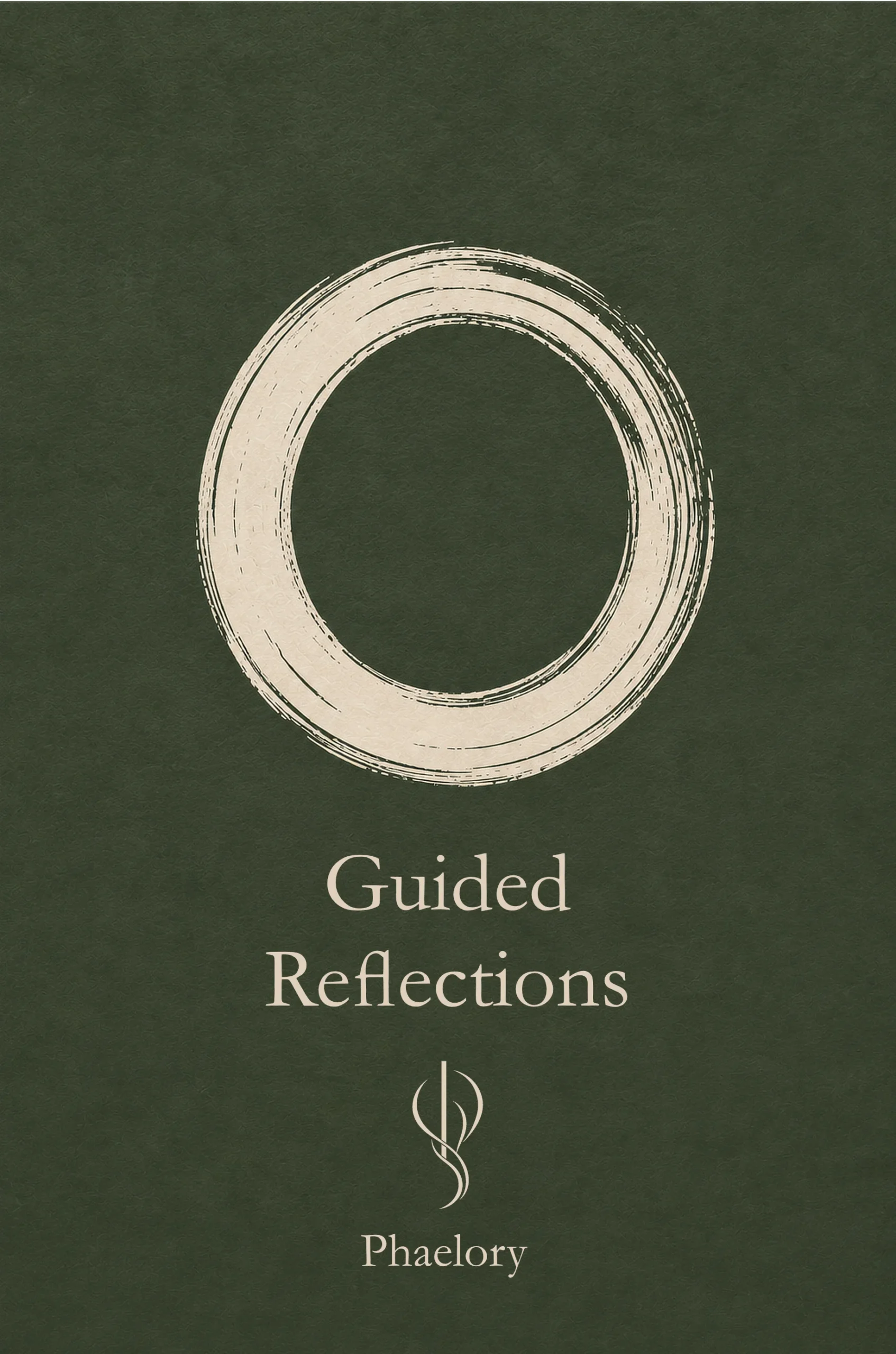 Phaelory Gujided Reflections The Circle Edition Sage Variant journal cover with elegant design