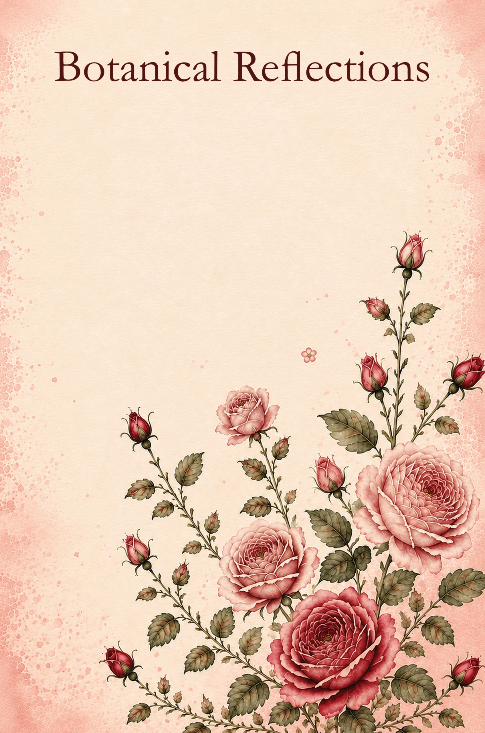Botanical Reflections Rose Edition journal cover with an elegant rose-inspired design