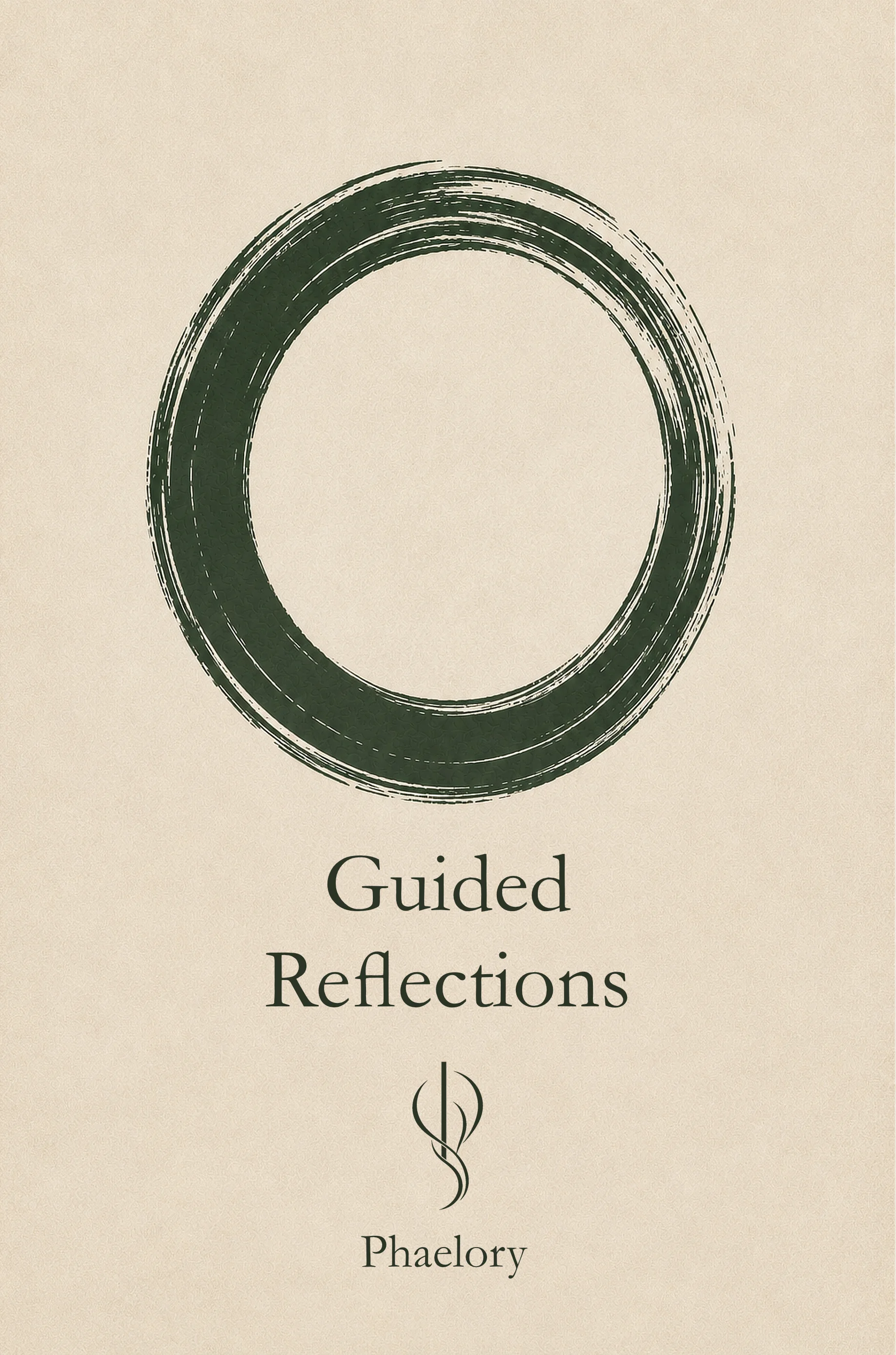 The Circle Edition Cream journal cover with elegant minimalist design by Phaelory