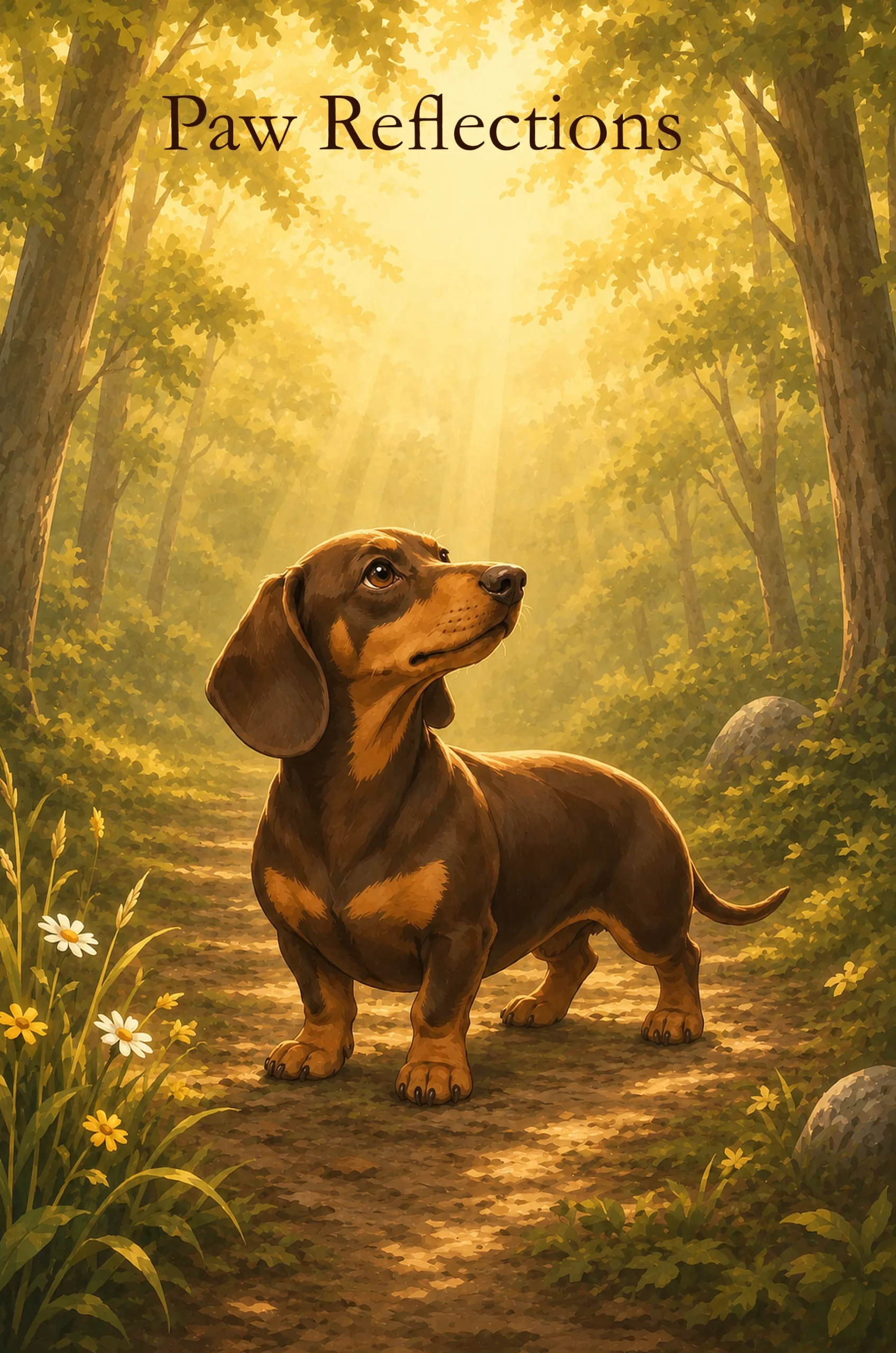 Paw Reflections Dachshund Edition Journal Cover Paw Reflections Dachshund Edition journal cover featuring a dachshund illustration by Phaelory