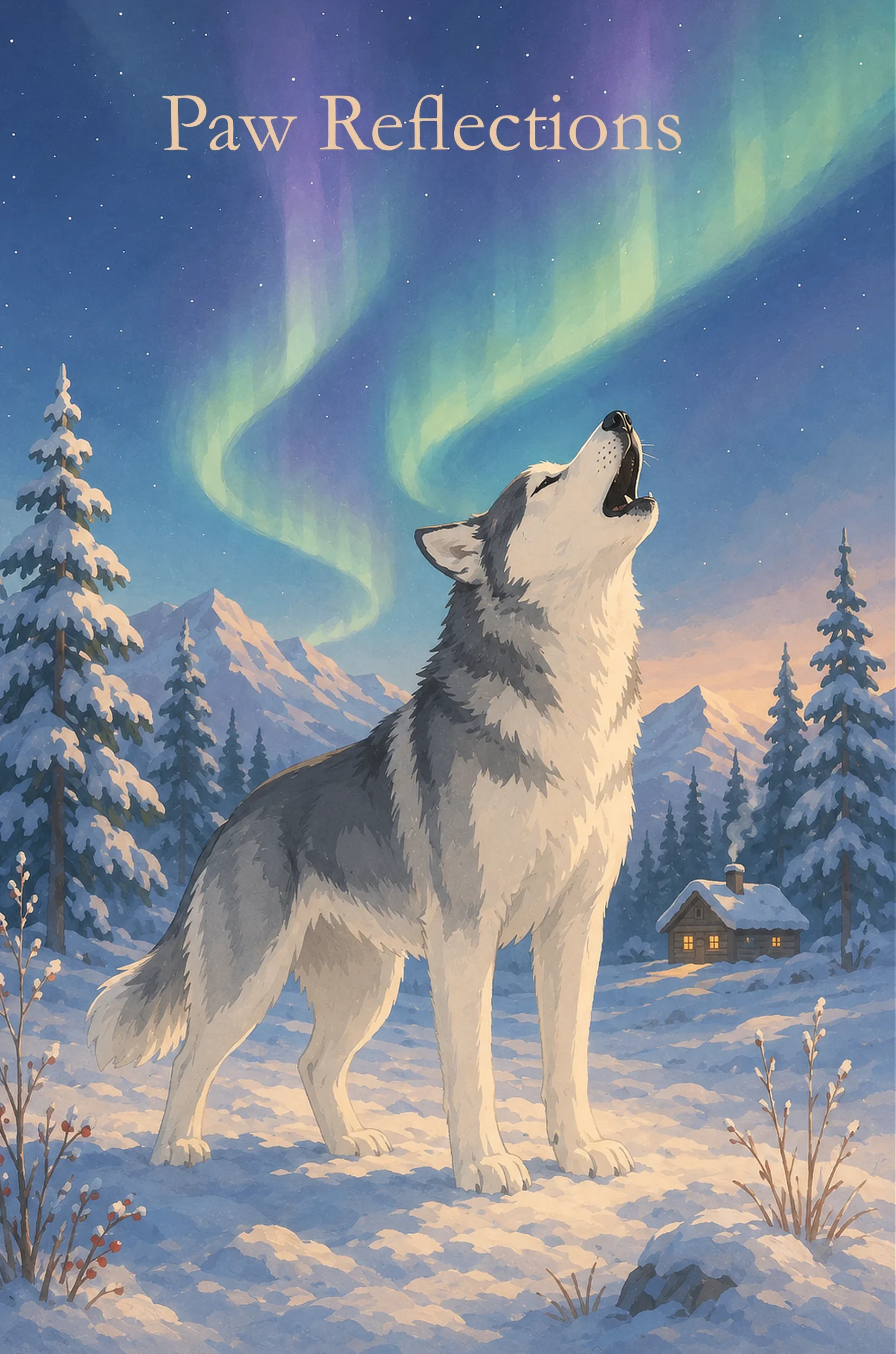 Paw Reflections Husky Edition Journal Cover Paw Reflections Husky Edition journal cover featuring a husky illustration by Phaelory