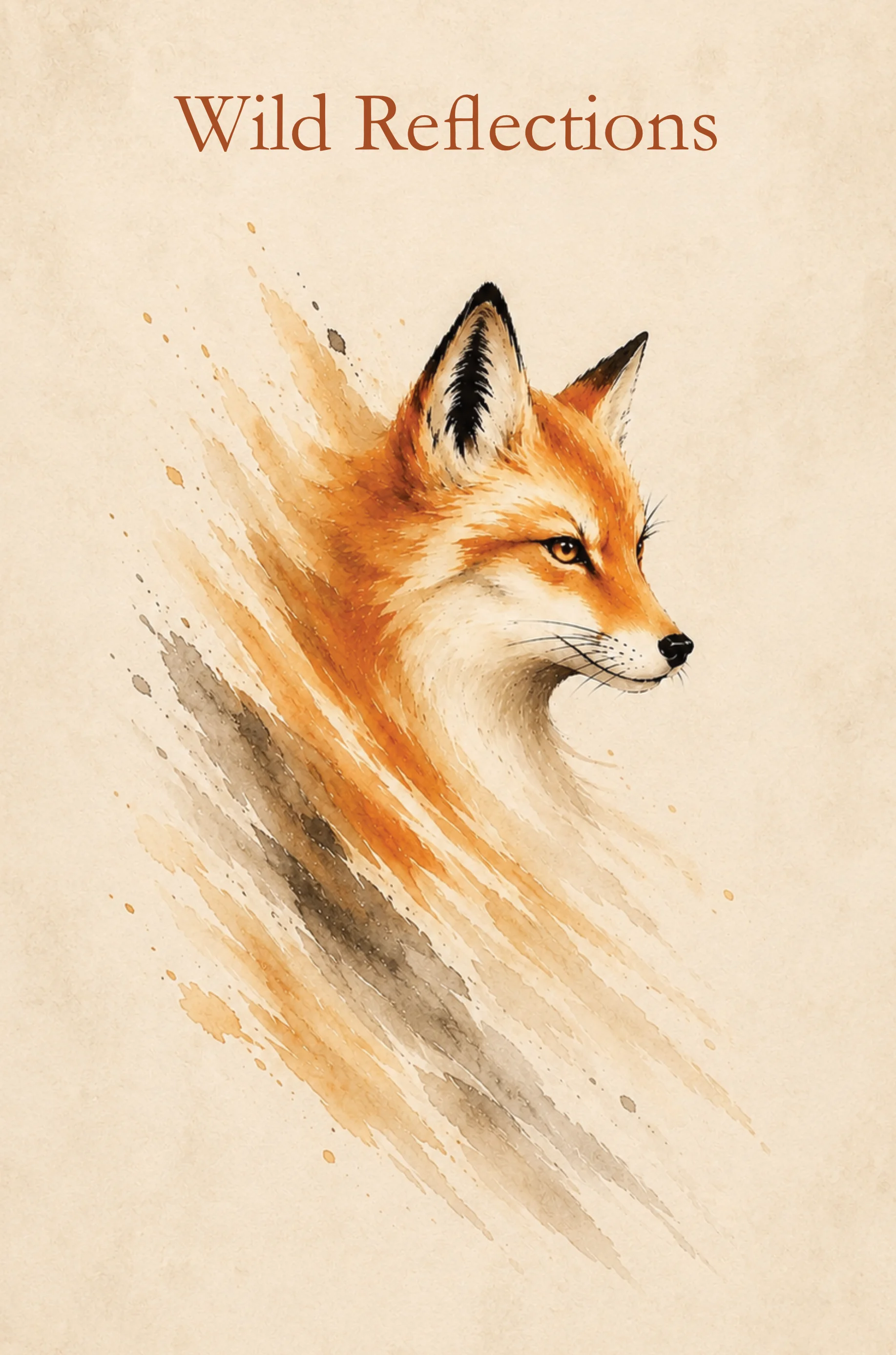 phaelory-wild-reflections-fox-journal-cover Fox Edition Wild Reflections journal cover featuring an elegant fox illustration on a warm beige background